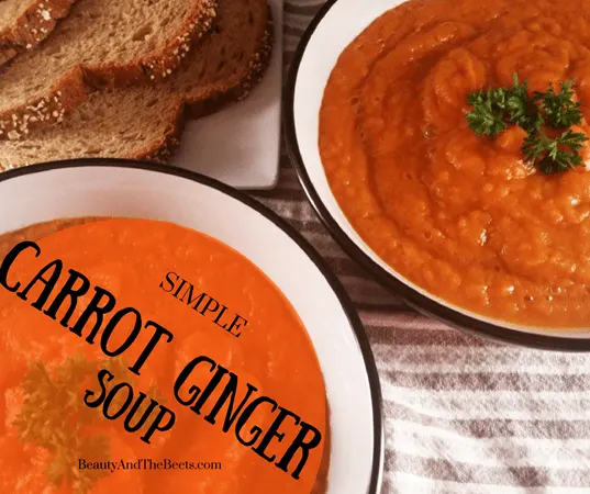 Simple Carrot Ginger Soup from Beauty and the Beets