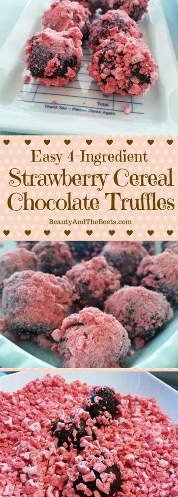Strawberry Cereal Chocolate Truffles Beauty and the Beets