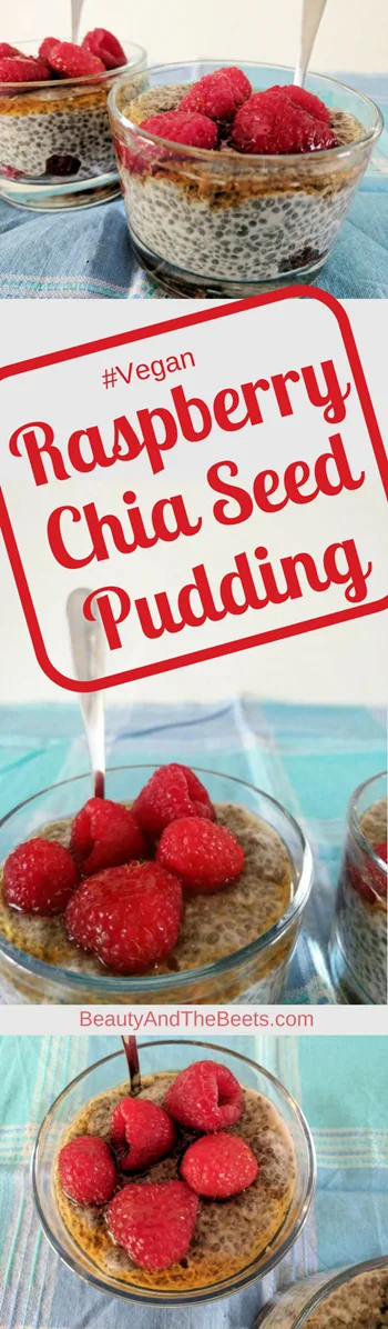 Raspberry Chia Seed Pudding by Beauty and the Beets
