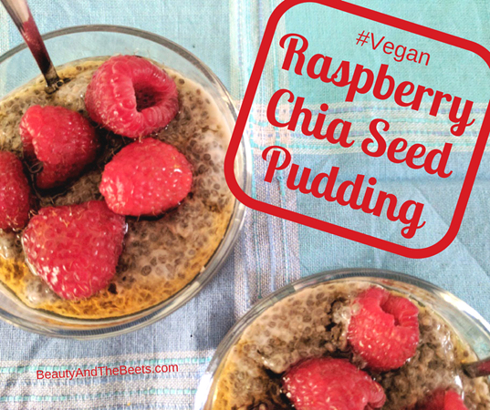 Vegan Raspberry Chia Seed Pudding by Beauty and the Beets (1)