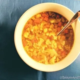 Split Pea and Cauliflower Soup