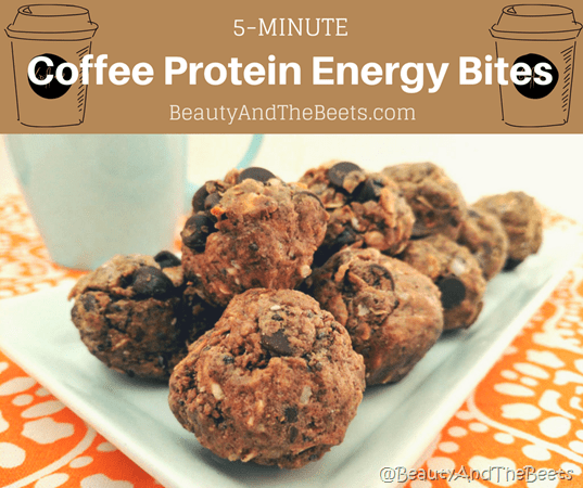 5 minute Coffee Protein Energy Bites Beauty and the Beets