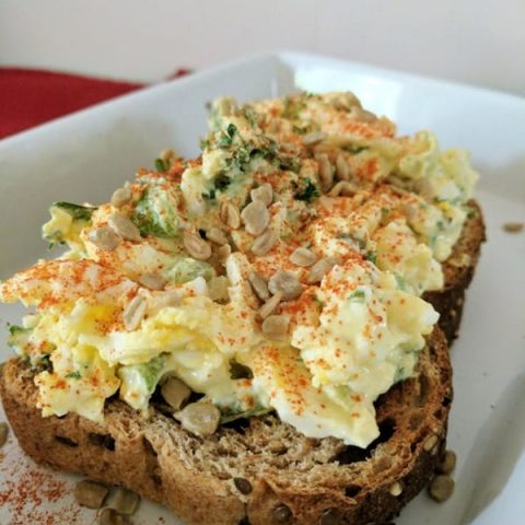 The Tastiest Egg Salad Toast