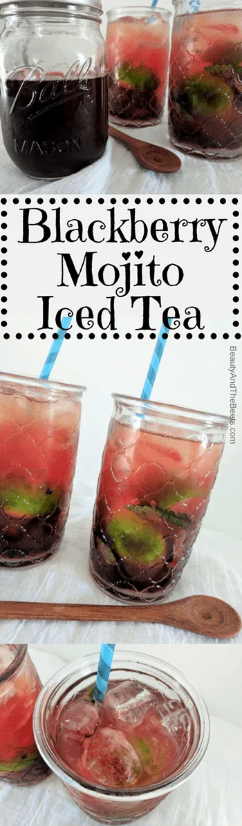 Beauty and the Beets Blackberry Mojito Iced Tea