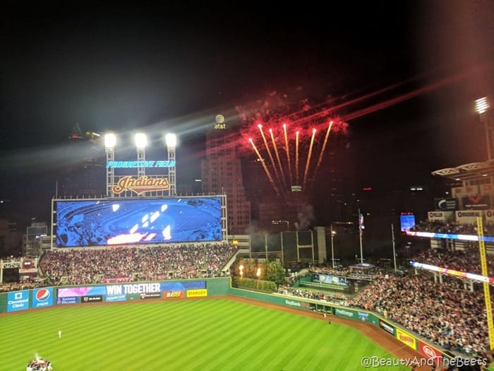 Cleveland Indians win 22 fireworks Beauty and the Beets