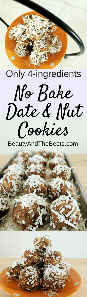 No Bake Date and Nut Cookies by Beauty and the Beets