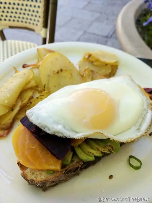 Roasted Beet, Avocado and Egg Toast Eva's Bakery Salt Lake City Beauty and the Beets