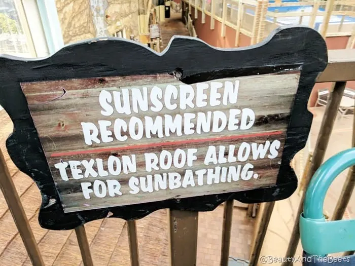 Sunscreen recommended waterpark Kalahari Resort Sandusky Beauty and the Beets