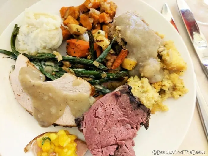 dinner plate Sea Pines Resort Thanksgiving Beauty and the Beets