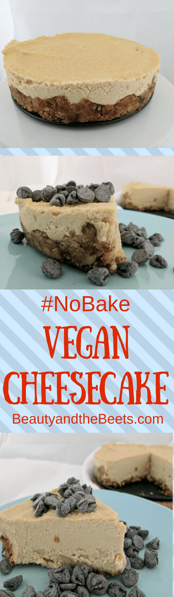 #NoBake Vegan Cheesecake Beauty and the Beets