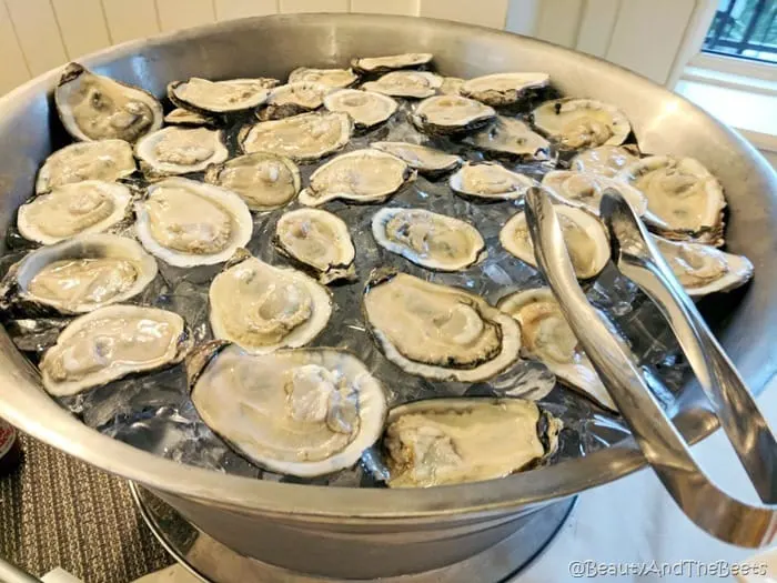 oysters on the half shell Sea Pines Resort Thanksgiving Beauty and the Beets