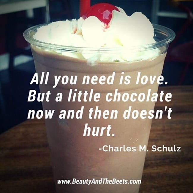 All you need is chocolate Beauty and the Beets