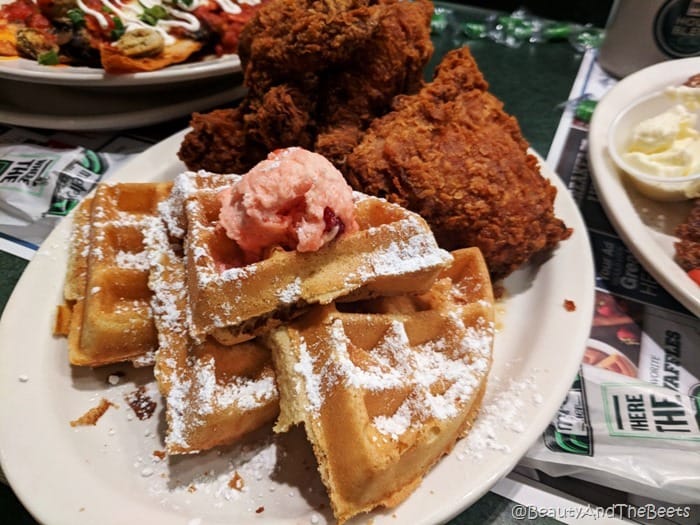 Chicken and Waffles Metro Diner Beauty and the Beets