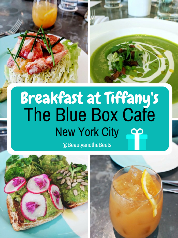 I had Breakfast at Tiffany's. The Blue Box Cafe in New York City #BreakfastatTiffanys #BlueBoxCafe #NewYorkCity