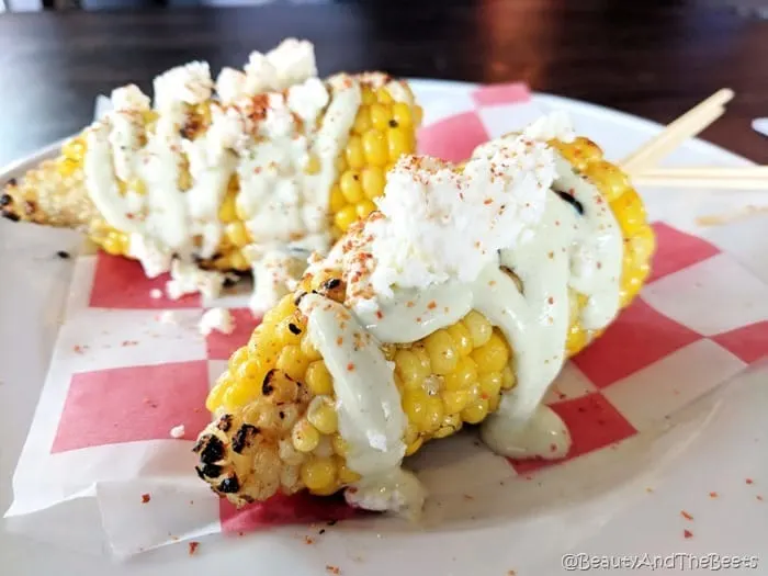 Four Rebels Tacos Mexican Street Corn Beauty and the Beets