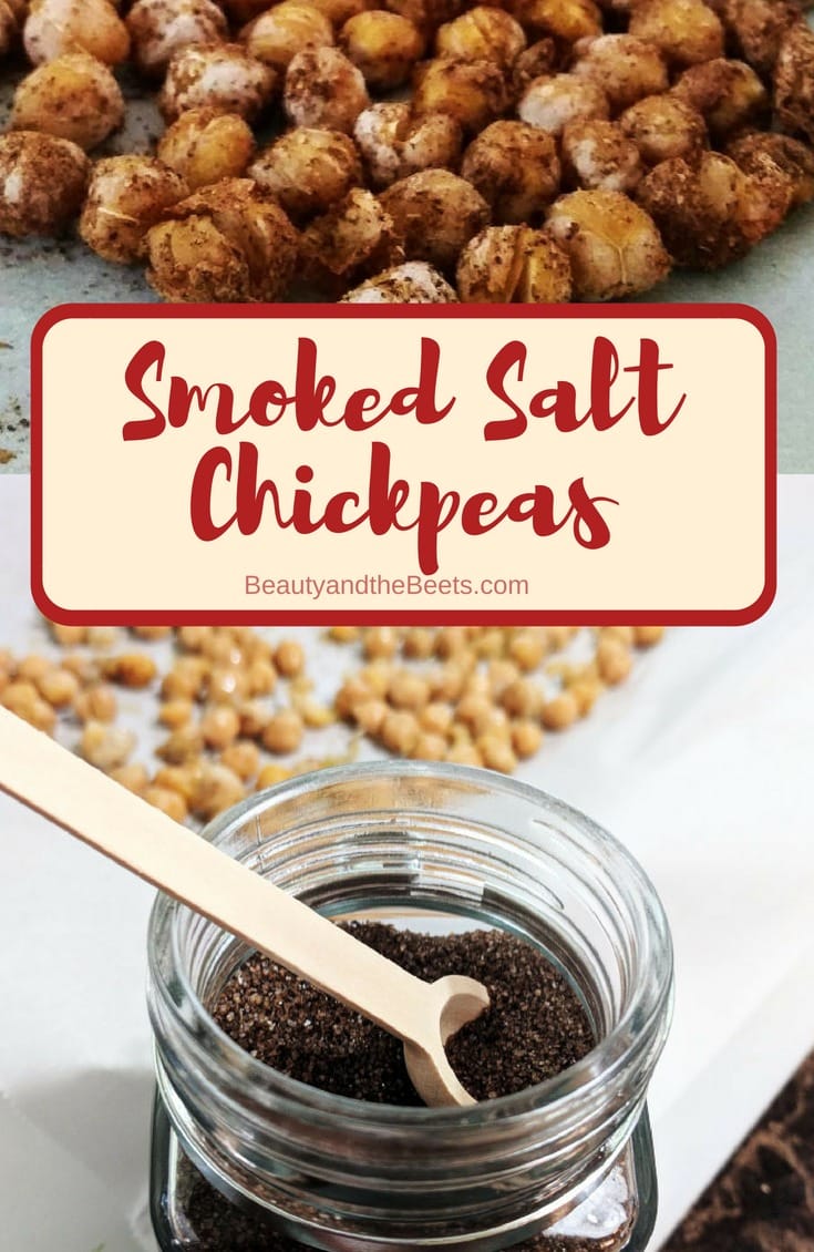 Smoked Salt Chickpeas #healthysnack #smokedsalt #roastedchickpeas #Vegan 3vegansnack