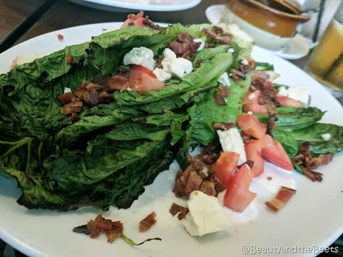 #FarmFoodTour Kansas Beauty and the Beets grilled romaine salad The Kitchen Wichita