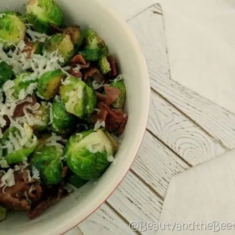 Brussels Sprouts with Bacon and Parmesan