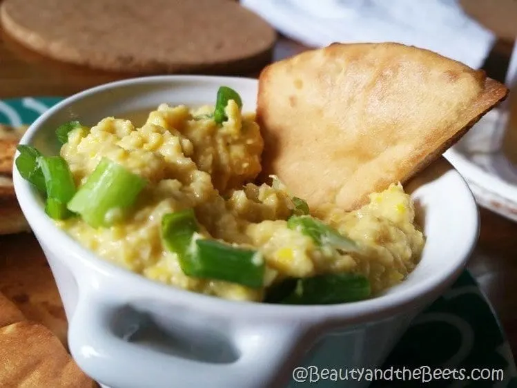 Sweet Corn Hummus recipe Beauty and the Beets (1)