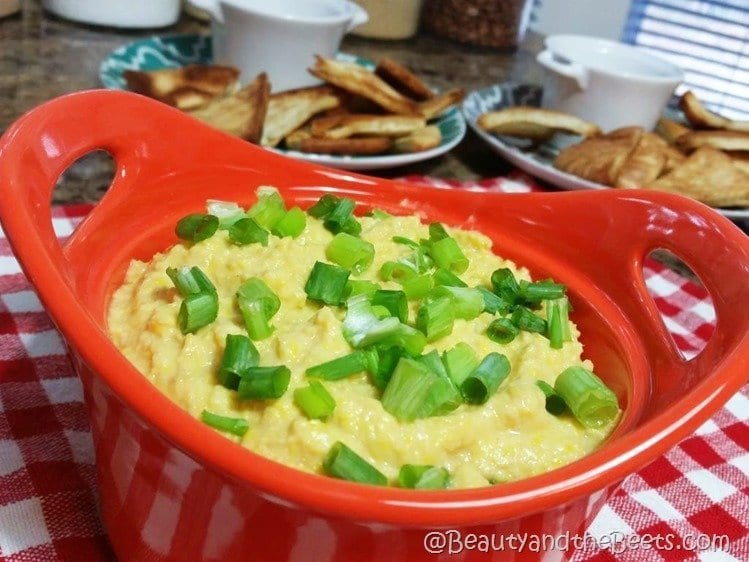 Sweet Corn Hummus recipe Beauty and the Beets (3)