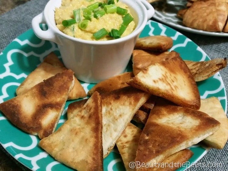 Hummus and pita chips recipe Beauty and the Beets (5)