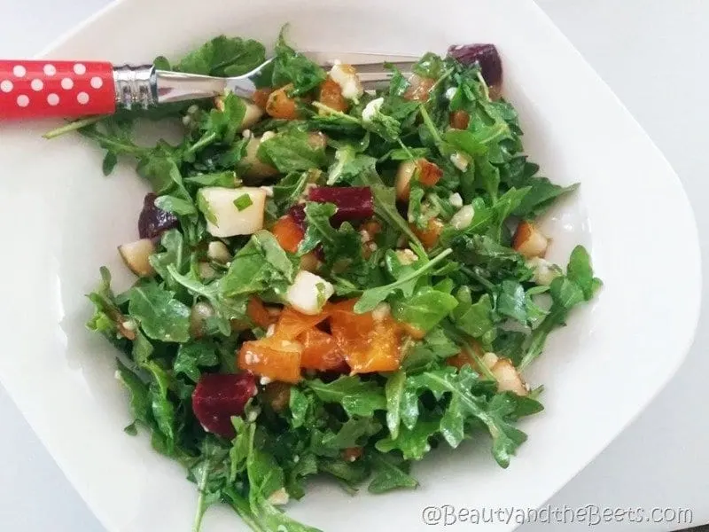 Beauty and the Beets Summer Salad Apricot Vinaigrette