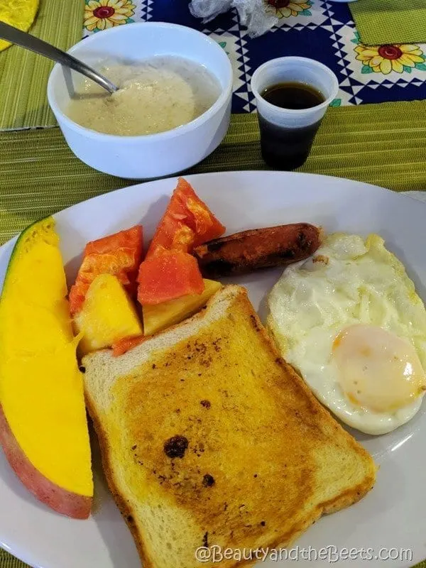 Farina fresh fruit breakfast La Romana mission trip Beauty and the Beets