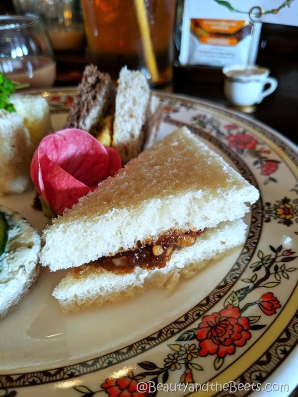 Branston Pickle Sandwich Disney Rose and Crown Pub Tea Experience Beauty and the Beets
