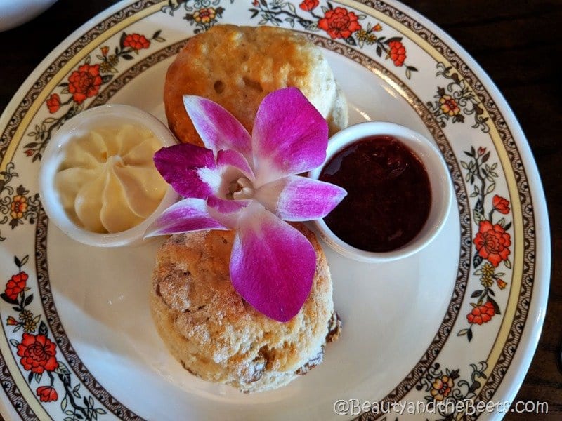 Disney Tea Experience Rose and Crown scones Beauty and the Beets