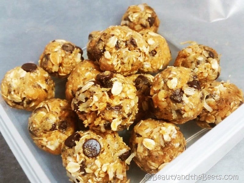 Almond Butter Energy Snack Balls Beauty and the Beets
