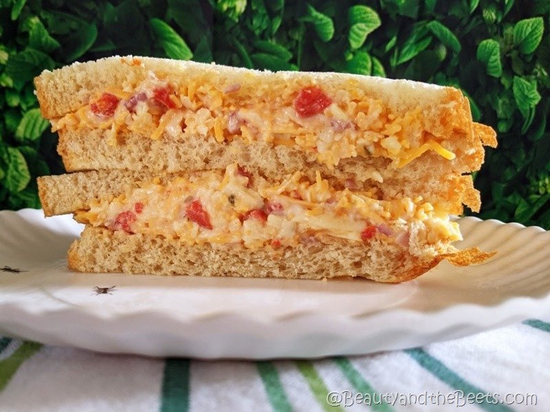 Easy and foolproof recipe for recreating the famous Masters Pimento Cheese Sandwich. Enjoy the Masters from your living room.