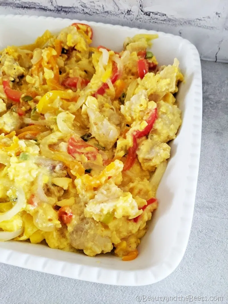 Ackee and Saltfish Dish Beauty and the Beets