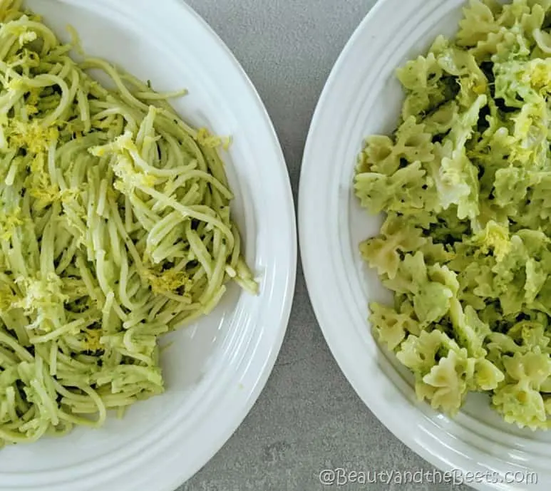 Avocado Pasta duo Beauty and the Beets