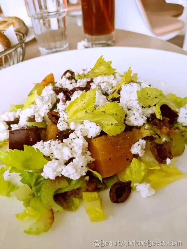 Beet Greek Salad TWA Hotel Beauty and the Beets