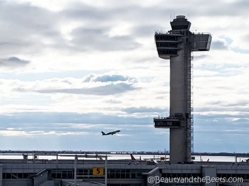 JFK Airport tower takeoff Beauty and the Beets