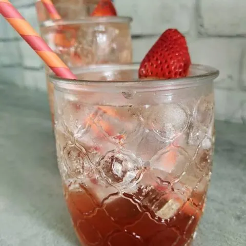 Simple Homemade Strawberry Soda