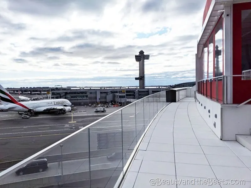 TWA Hotel rooftop deck JFK Airport Beauty and the Beets