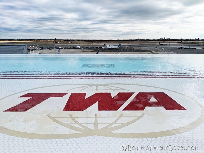infinity pool TWA Hotel Beauty and the Beets
