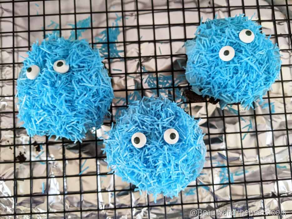 Cookie Monster Blue Cupcakes Beauty and the Beets