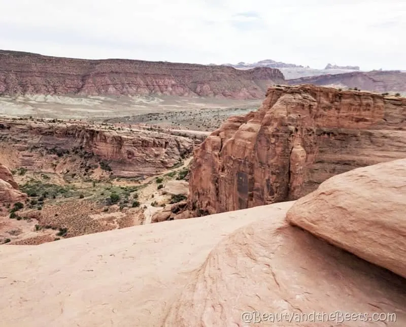 at the base of the Delicate Arch Beauty and the Beets