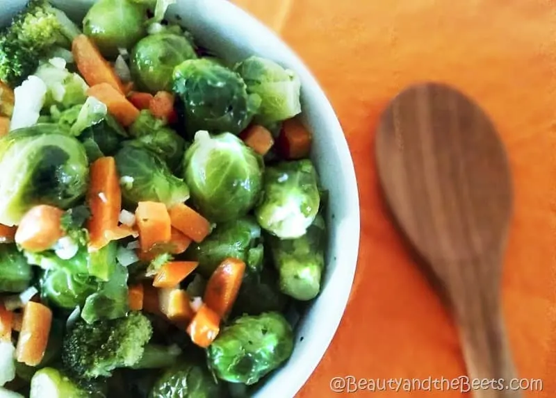 Copy of Beauty and the Beets Marinated Brussels Sprouts #SundaySupper