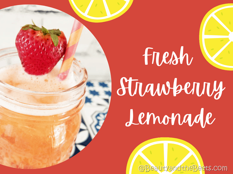 Fresh Strawberry Lemonade by Beauty and the Beets