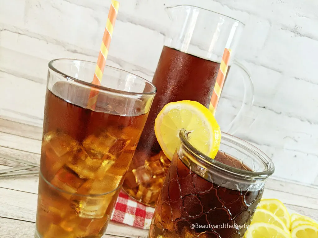 The most delightful Southern style sweet tea recipe on the planet. This is the real deal y'all, this ain't for the faint of heart. 