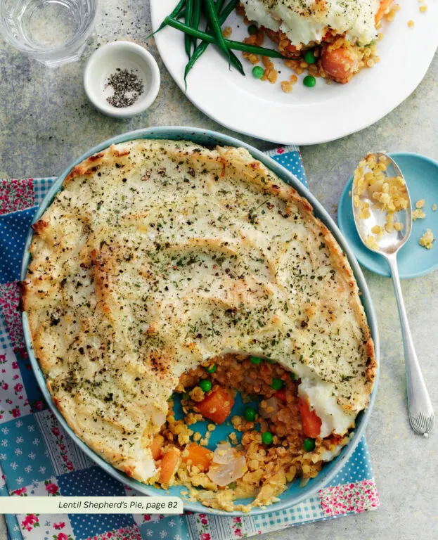 Lentil Shepherd's Pie from the "Quick and Easy Vegetarian Cookbook" Anna-Marie Walsh