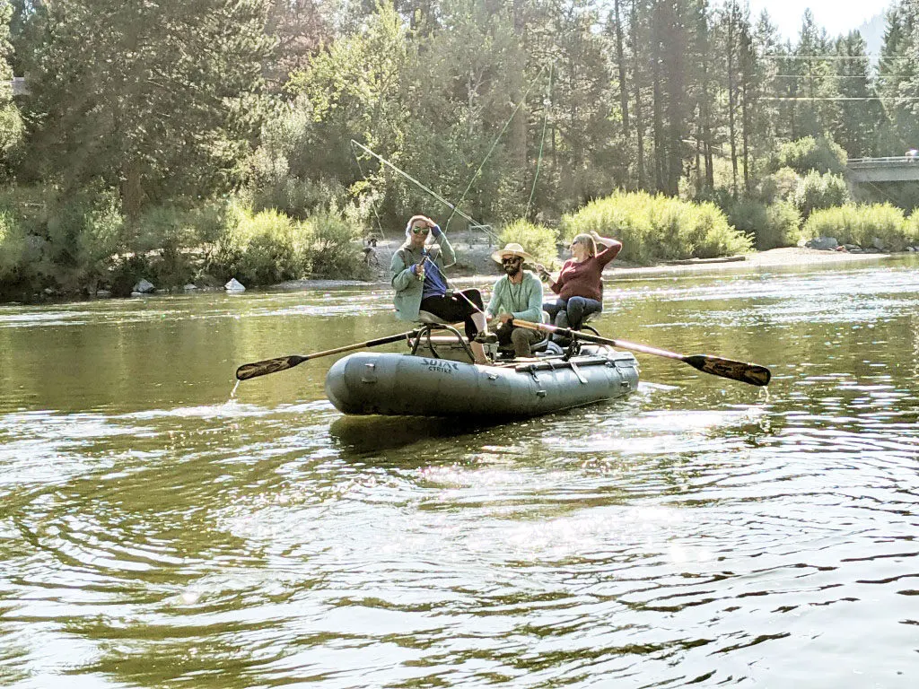 A group of four women set out on an adventure - fly fishing in Missoula, Montana.