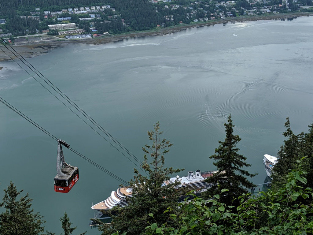 The Juneau tram, also known as the Mt. Roberts Tramway, is the only aerial tramway in Southeast Alaska.