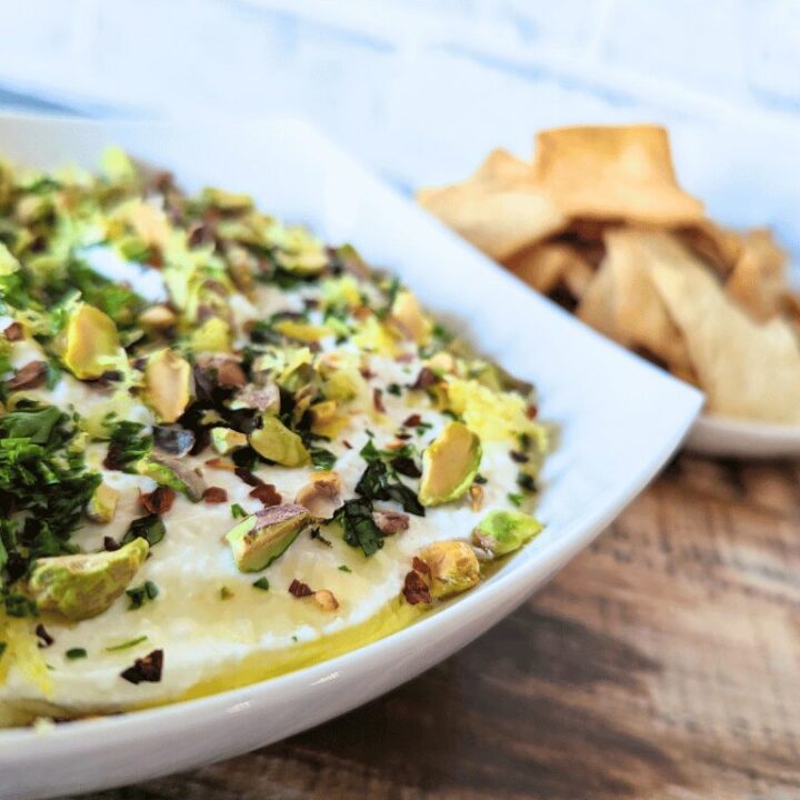 Whipped Feta Dip with Pistachios